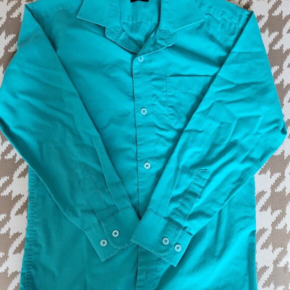 Boys teal dress shirt - Picture 1 of 2